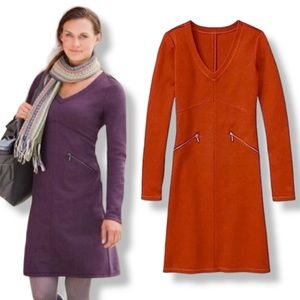 Athleta Long Sleeve Dress - Purple and Orange